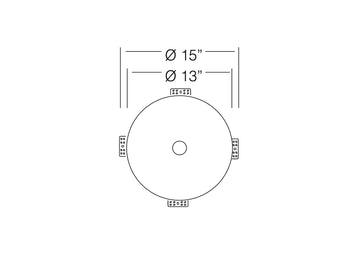 15 inch Flush Mount Stainless Steel Vanity Sink - Copenhagen TZ V330 - Sink Depot